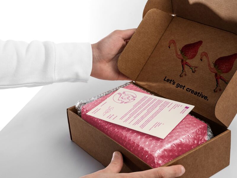 E-handelslåda med eget tryck - Enklapack.se