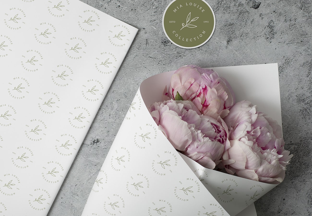 Presentpapper med eget tryck - Din design & logotyp - Enklapack.se