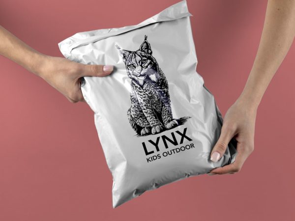 Vit E-handelsepåse med Tryck - Enklapack.se