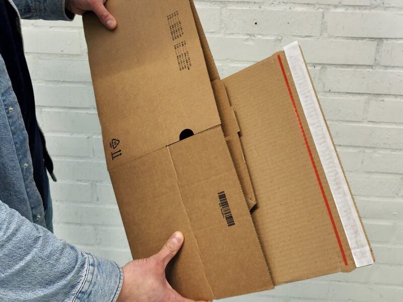 E-handelslåda Snabbotten med eget tryck - Enklapack.se