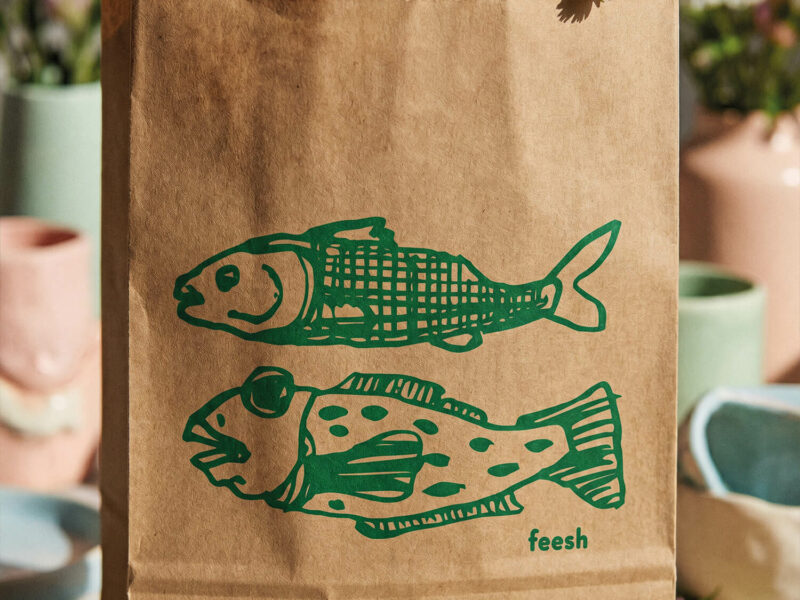 Brun Papperspåse med fyrkantsbotten och eget tryck | Din logotyp och design - Enklapack.se